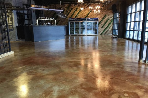 藝術(shù)復(fù)古地坪能否用在辦公室等場所